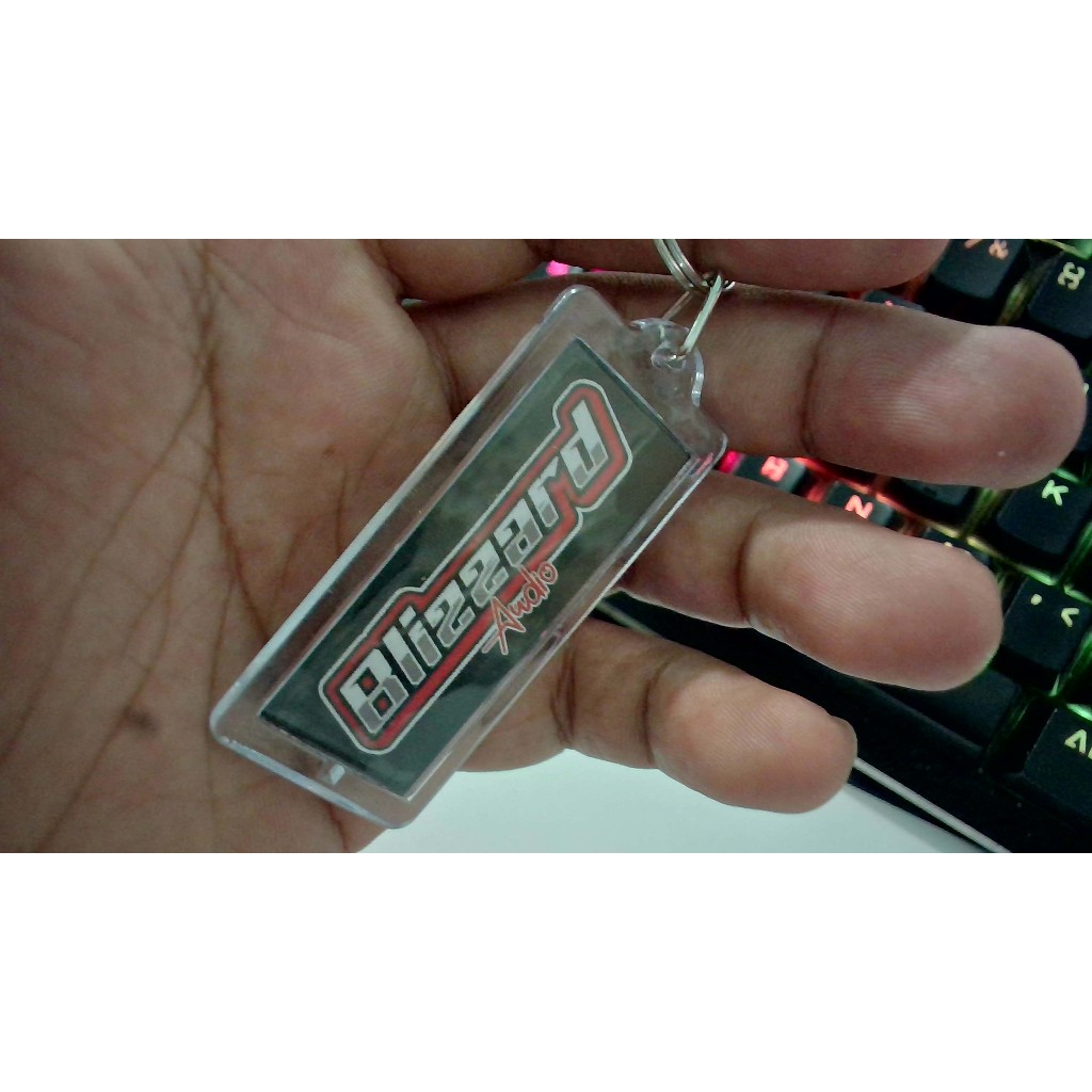 GANTUNGAN KUNCI LOGO BLIZZARD AUDIO GANTUNGAN KUNCI SOUND SYSTEM LOGO BLIZZARD AUDIO