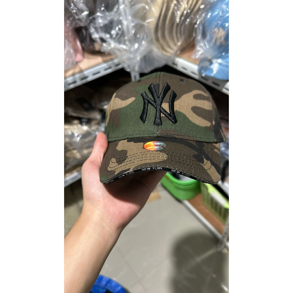 Baseball Cap NY Simple Army Loreng Minifont