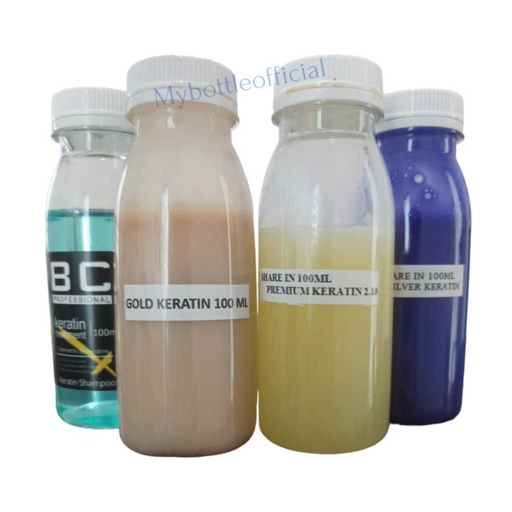 [BISA COD] KERATIN TREATMENT SMOOTHING RAMBUT GOLD/SILVER KERATIN BRAZILIAN KERATIN 100ML