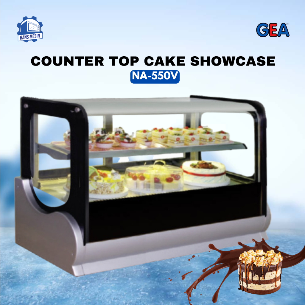 GEA COUNTER TOP CAKE SHOWCASE NA-550V / Showcase Cake GEA 240 Liter
