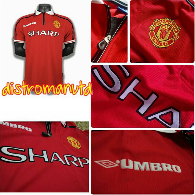 Jersey MU Retro Clasic Treble Winners 1999 KODE L8A7