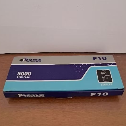 

Staples Benz Werkz F10 5000pcs Isi Stapler Paku Tembak Mata Air Nailer