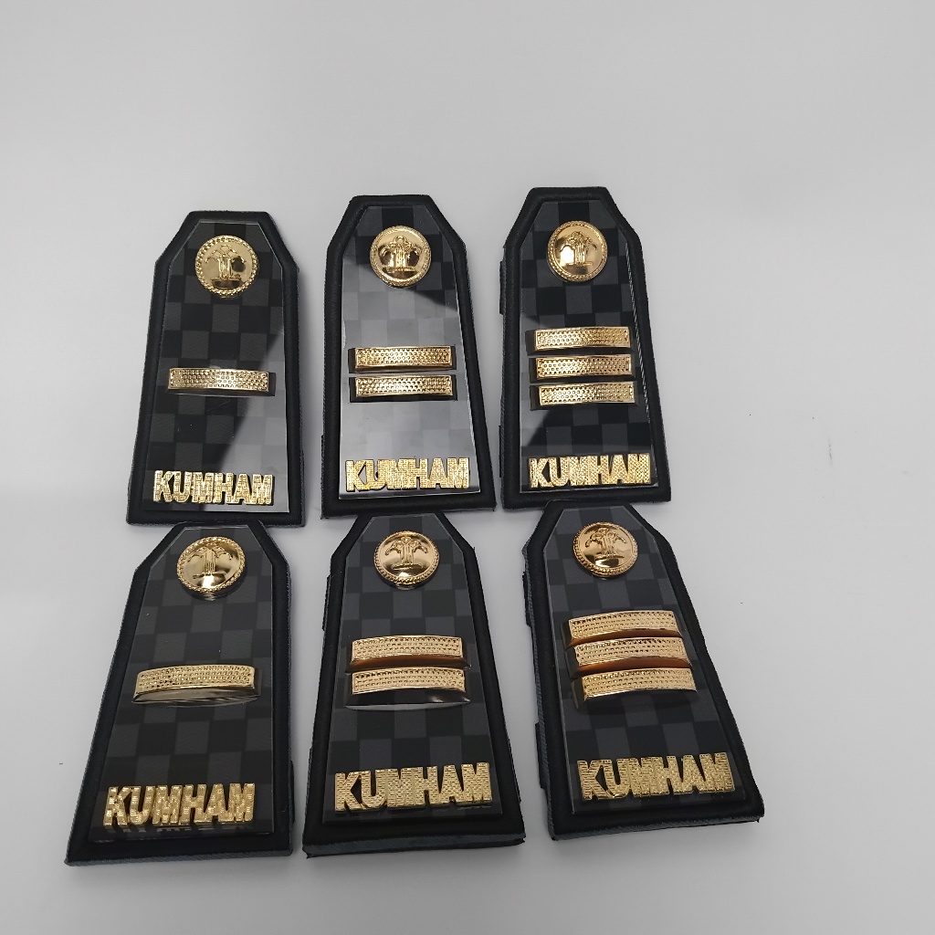 Pangkat PDU KUMHAM Golongan 3A-3C PDU Logam akrilik Terbaru / Pangkat KUMHAM TERBARU / Atribut Lapas