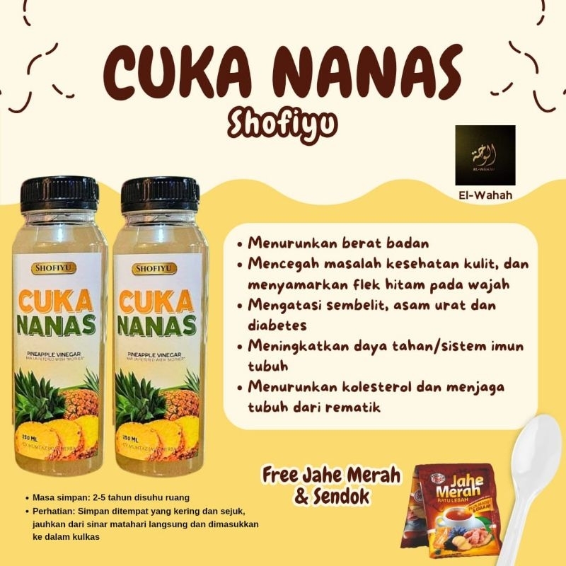 

Cuka Nanas Shofiyu With Mother Premium Java Hills Honey Mumtaz Java Pure Organik Probiotik Alami Madu Unfiltered Tanpa Campuran | Pineapple Cider Vinegar Menu Diet Bantu Turunkan Gula Darah | Cuka Buah COD Gratis Jahe Sendok 250 ml | 500 ml