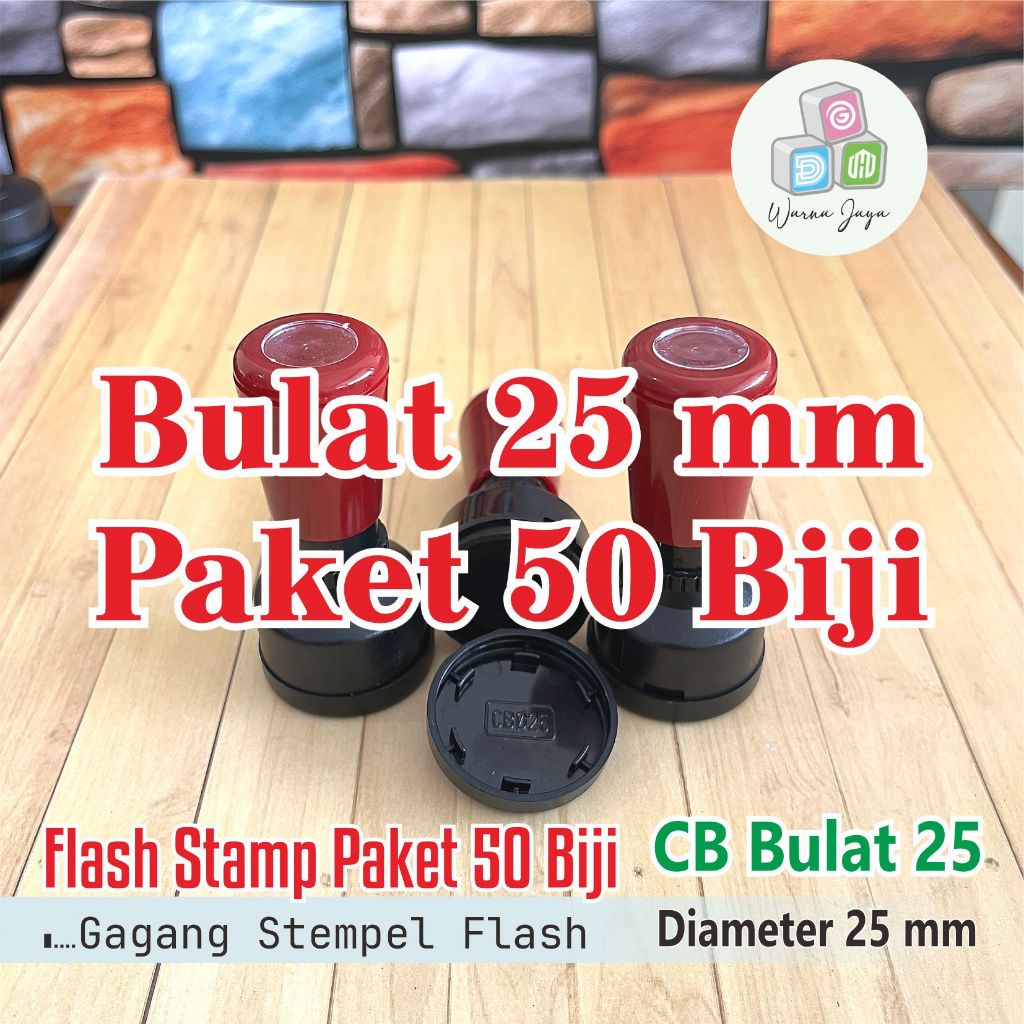 

Gagang Stempel Flash Bulat D 25 mm Paket 50 Biji / STEMPEL FLASH HANYA GAGANG SAJA