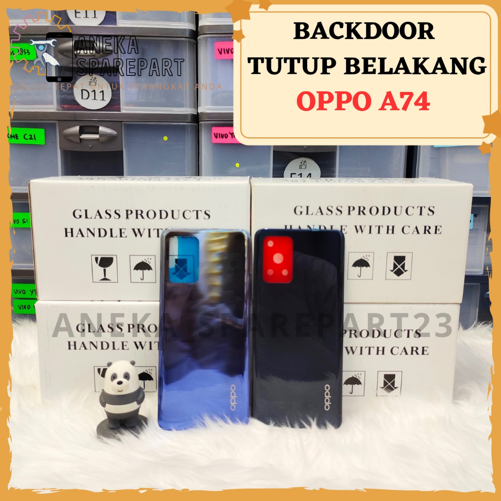 BACKCOVER BACKDOOR OPPO A74 4G - TUTUP CASING BELAKANG OPPO A74 4G