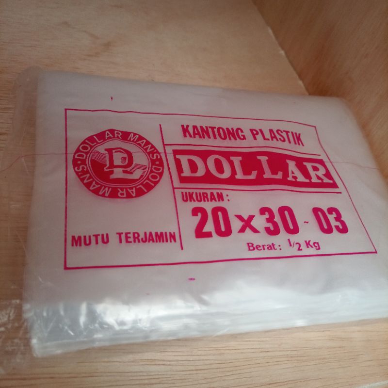 Plastik 20x30 tebal 03 Dollar