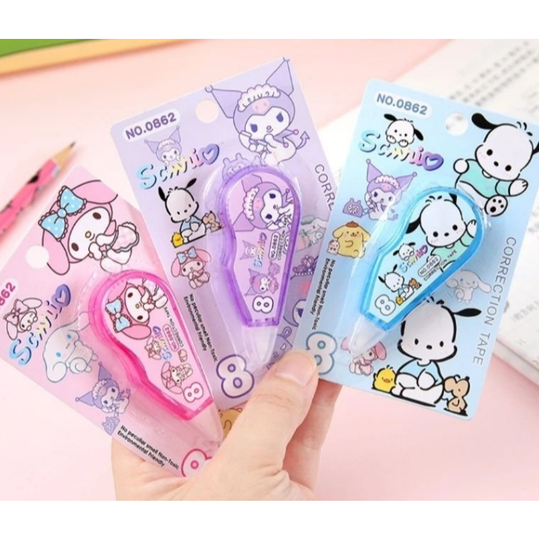 

TIPEX KERTAS SANRIO/CORRECTION TAPE SANRIO/TIP EX LUCU