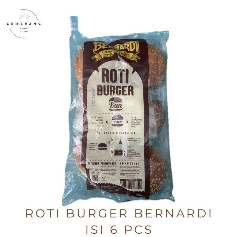 

Roti Burger Bernardi Isi 6 Pcs