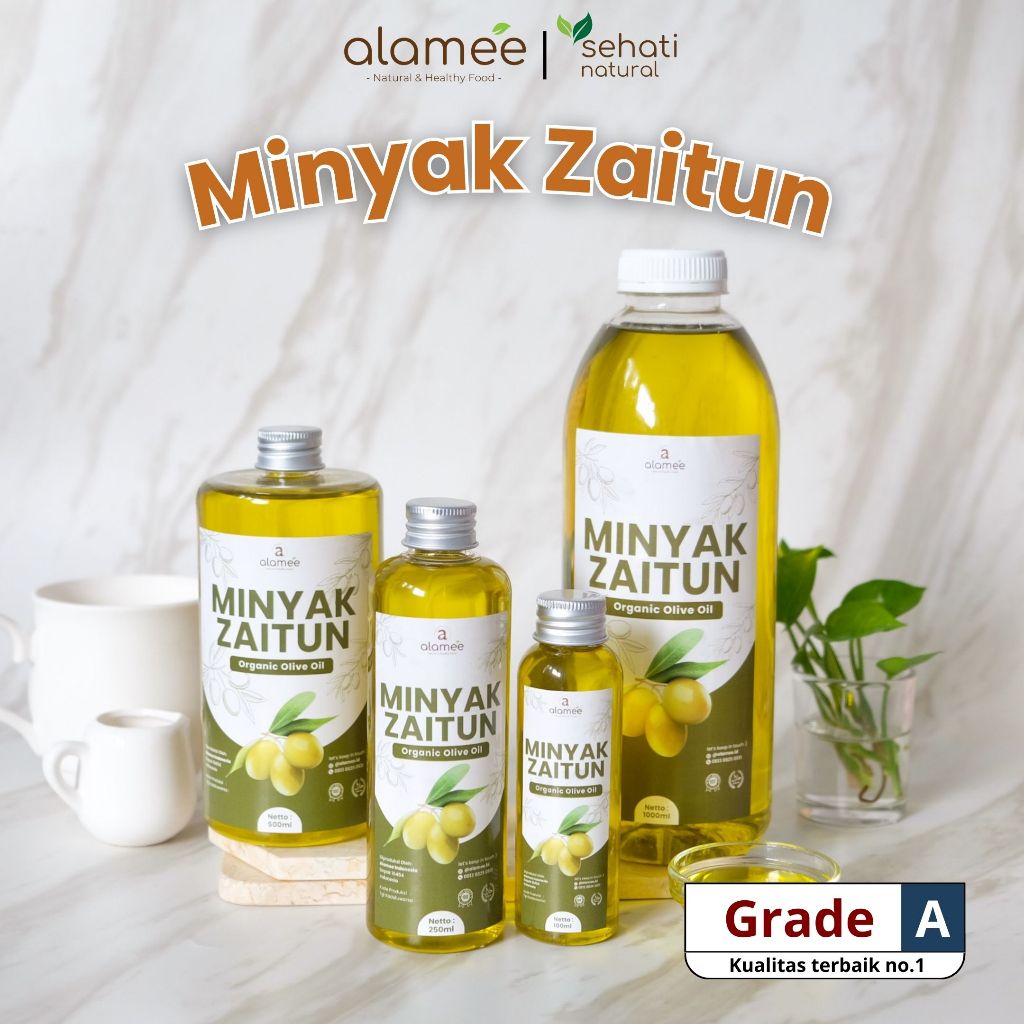 

Minyak Zaitun Untuk Diminum dan Dimasak Olive Oil Extra Virgin Organic Organik Murni Asli Masak Asli