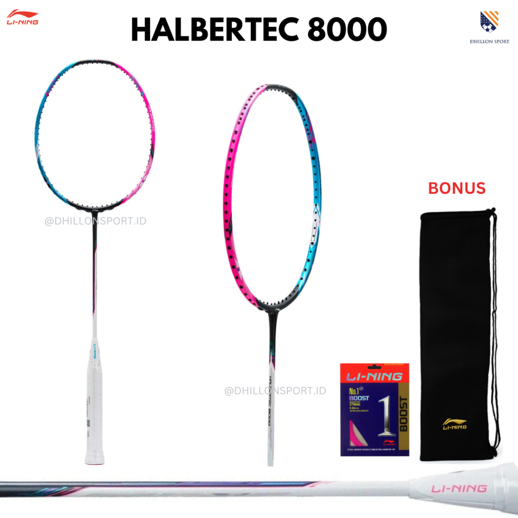 Raket Badminton Lining HALBERTEC 8000 / Li-Ning Original
