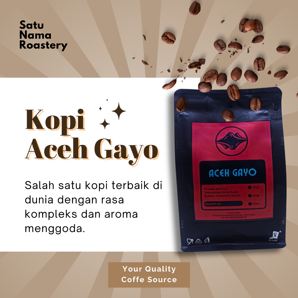 

SATUNAMA Roastery - Aceh Gayo 200gr