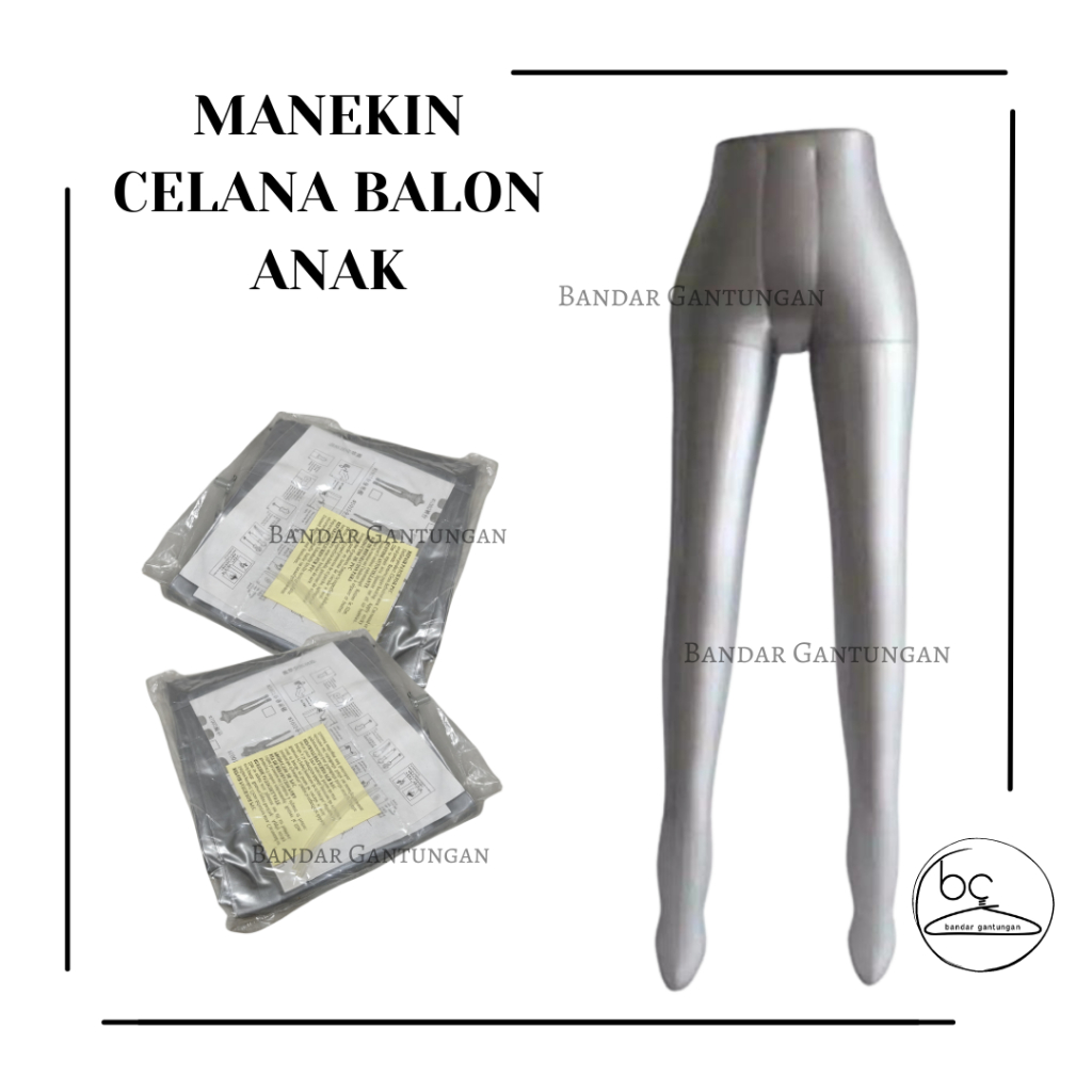 Patung Celana Balon Anak Celana Panjang Manekin Kaki Balon Anak Celana Legging Manekin Balon - BH