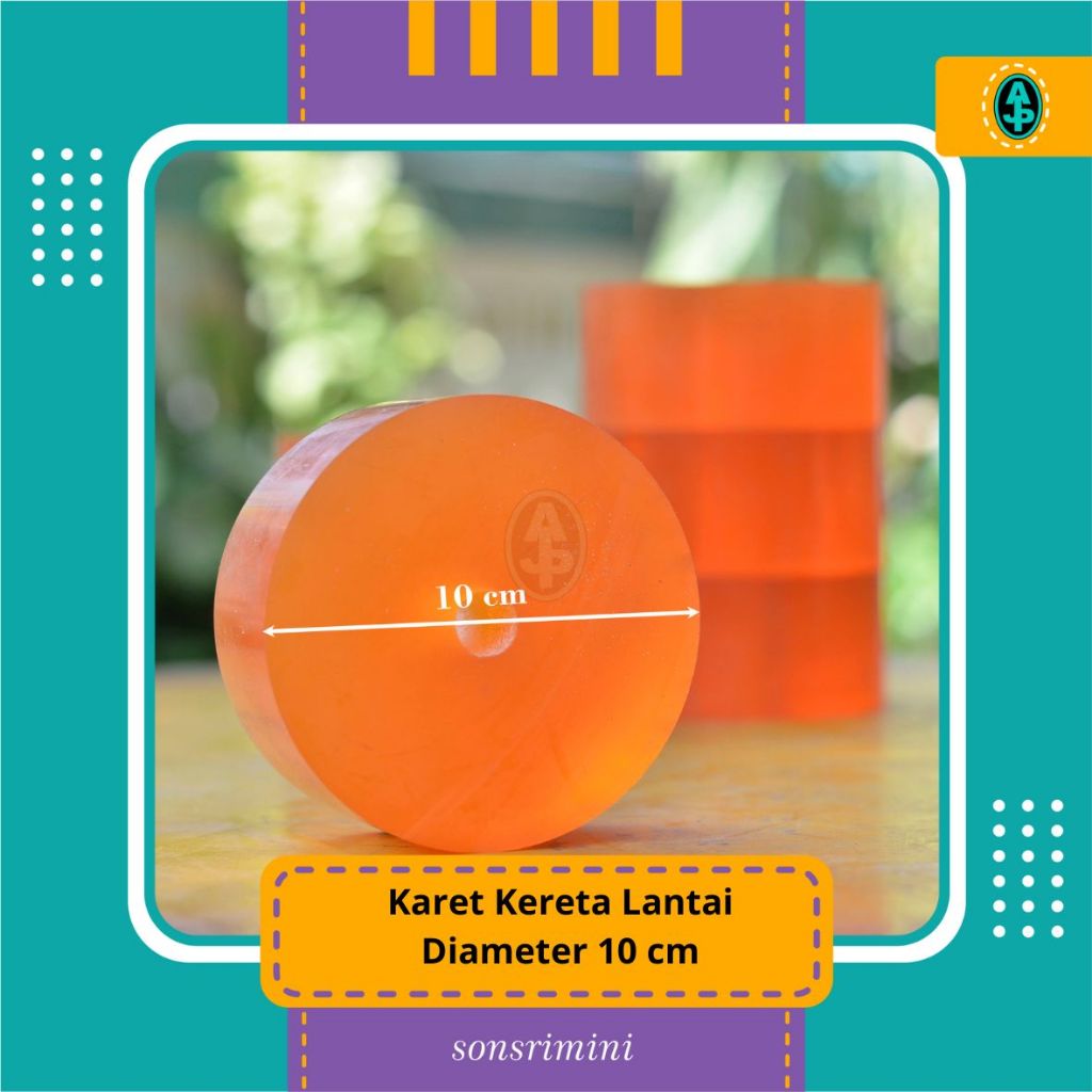 Karet ban kereta lantai Diameter 10 cm AJP Grup