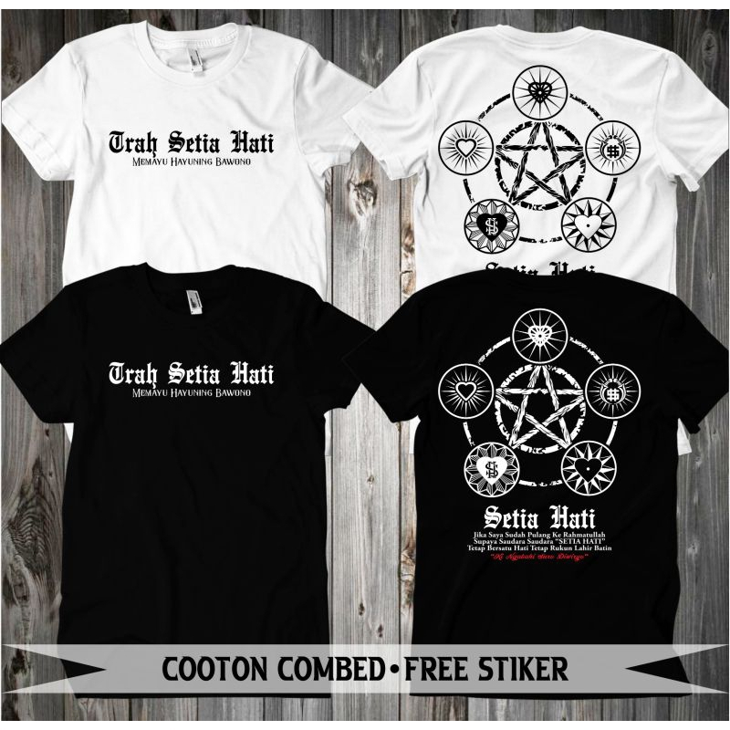 KAOS TRAH SETIA HATI KAOS SILAT KAOS SEDULURAN KAOS EYANG SURO