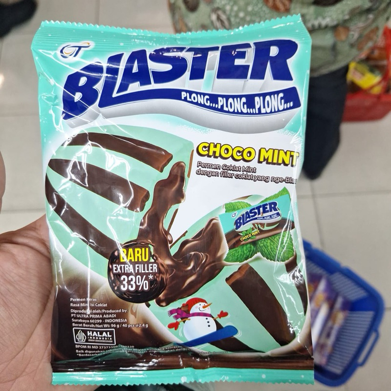 

BLASTER permen Choco Mint 96gram (40) sak