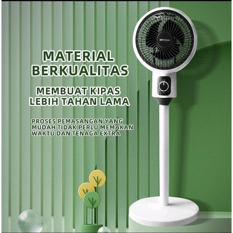 Kipas Angin Berdiri Rotation Fan Ruang Tamu Kipas Angin AC Minimalis DnA 9 in