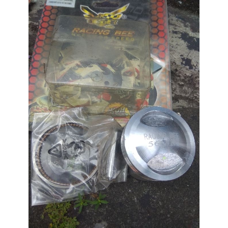 Piston kit seher kit bour up 56mm pin 13 merk racing bee