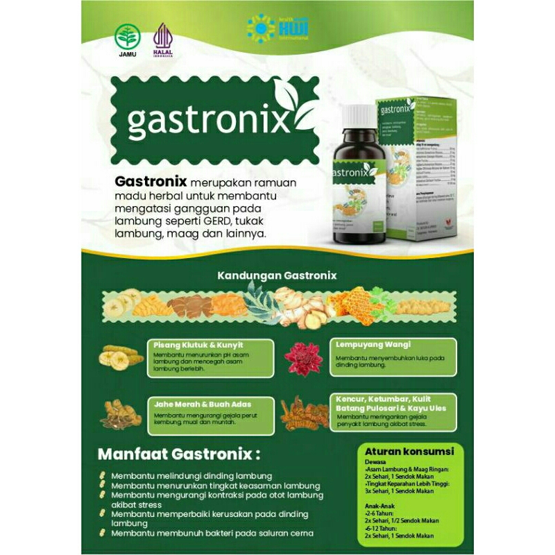 

GASTRONIX Hwi Herbal Asam Lambung Gerd 280gr