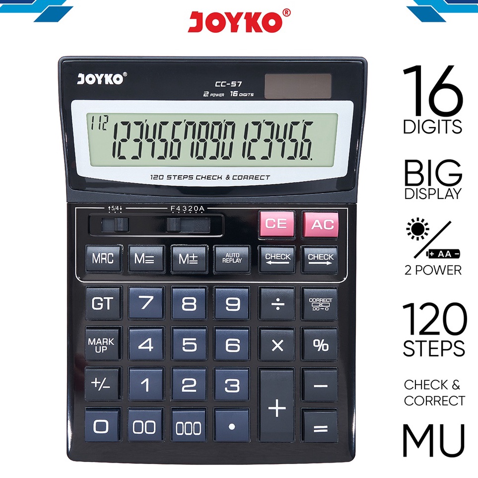 

KODE O35T Calculator Kalkulator Joyko CC57 16 Digits