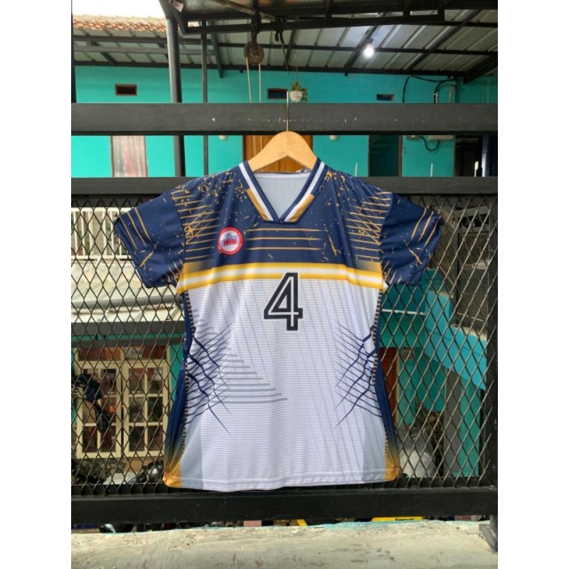 Jersey Voli Cewek Stelan Fullprint Kaos Voli Wanita Satu Sett