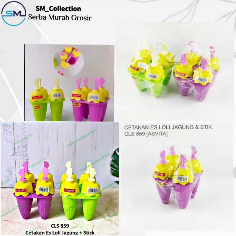 Cetakan Es/Cetakan Jelly karakter/stick es jelly/Cetakan Ice Cream jagung