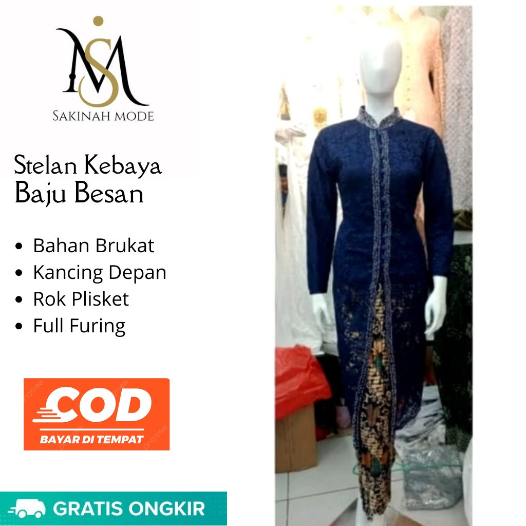 Kebayabrokat/Kebaya Baju Besan/Brokat Payet Mutiara/Kebaya/ Ibu Hajat Pesta/Kebaya Wisuda Kebaya-Mod