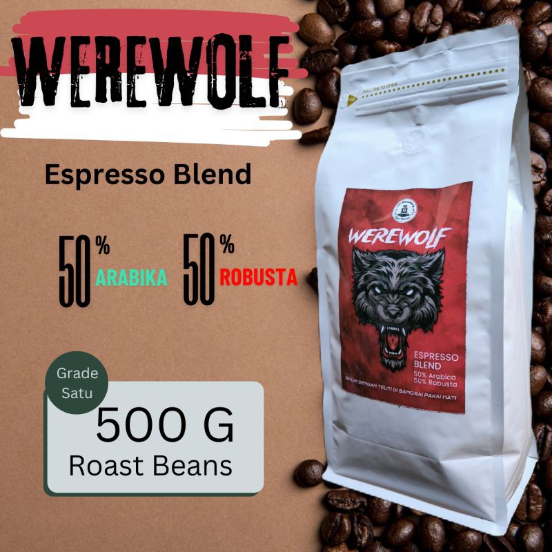 

House Blend Espresso Kopi Susu Arabika 50% Robusta 50% 500 gram