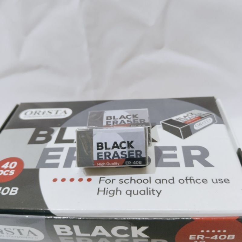 

black eraser, penghapus karet hitam