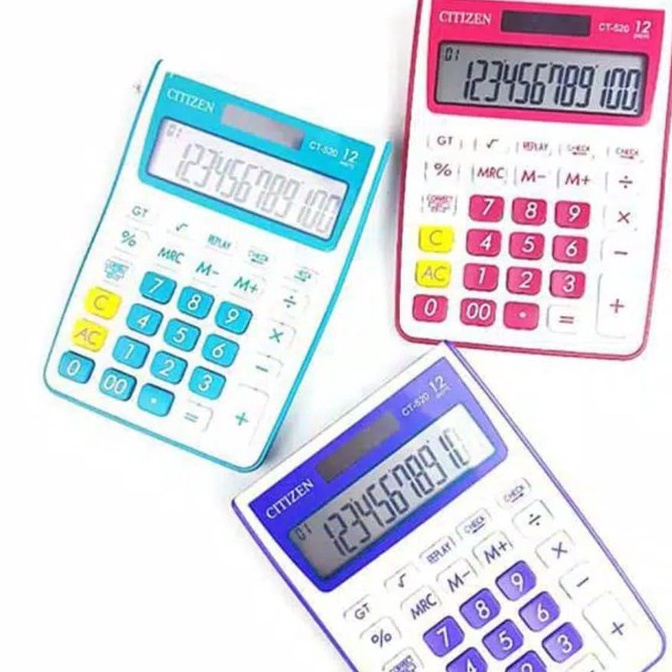 

KODE J67D KALKULATOR CITIZEN CT 52 WARNA 12 DIGIT CHECK CORRECT MANIS COLOUR CALCULATOR