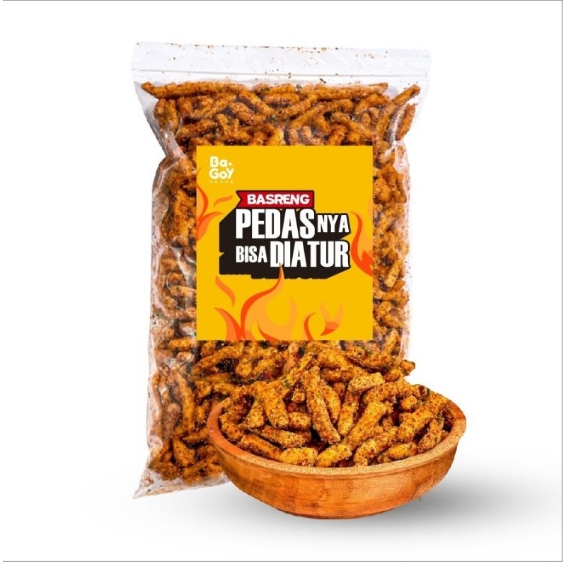 

Basreng Pedas Daun Jeruk Pedasnya Bisa Diatur