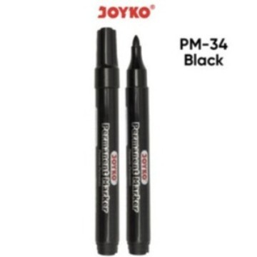 Spidol Joyko Permanen Permanent Marker Joyko Warna Hitam / Spidol Permanent Black | Spidol Joyko PM