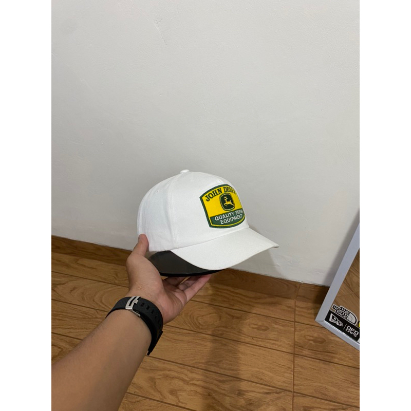 topi Jhon deere visor pendek original