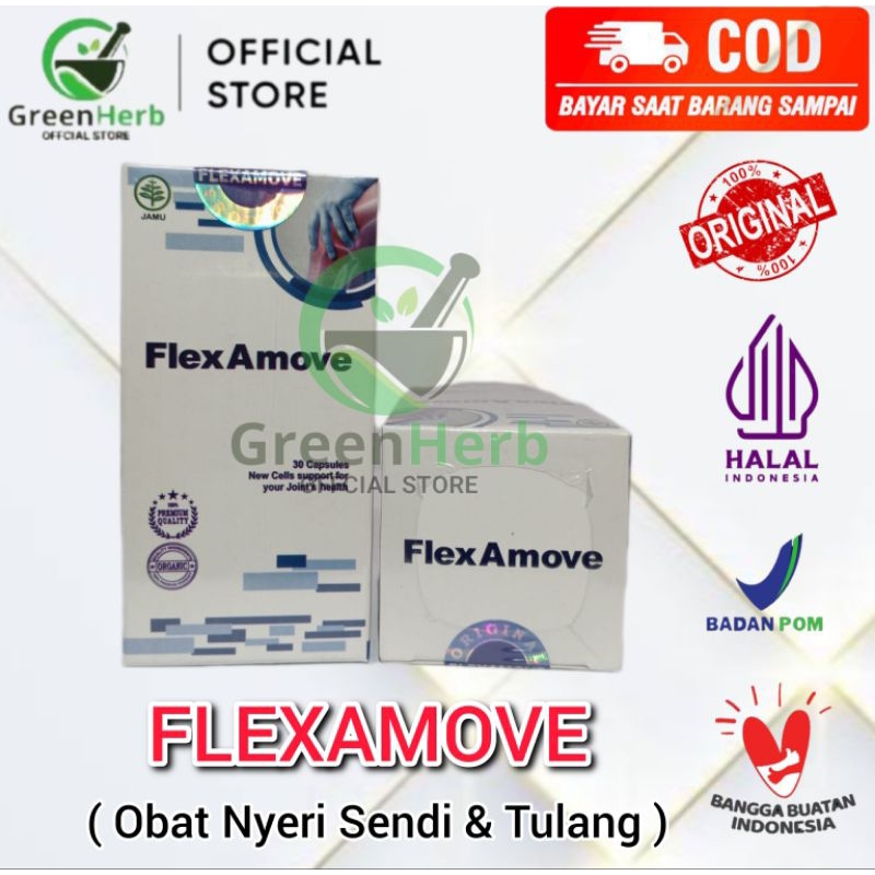 Flexamove Asli 100% Original Herbal Obat Nyeri Sendi Tulang Ampuh