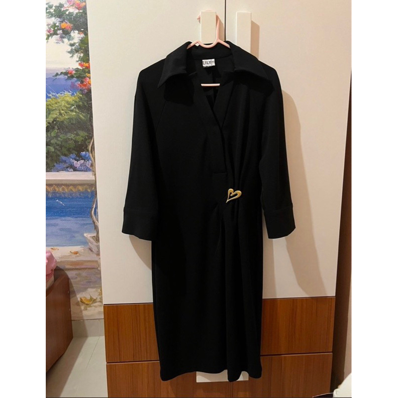 LILY SOGO Blazer Dress in Black Preloved Like New