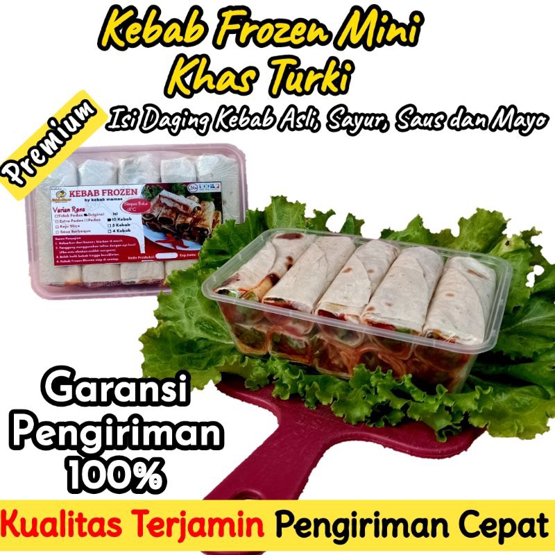 

Kebab Frozen Mini 10 Isi Sayur dan Extra Daging Sapi Premium Frozen Food Halal Murah dan Hemat