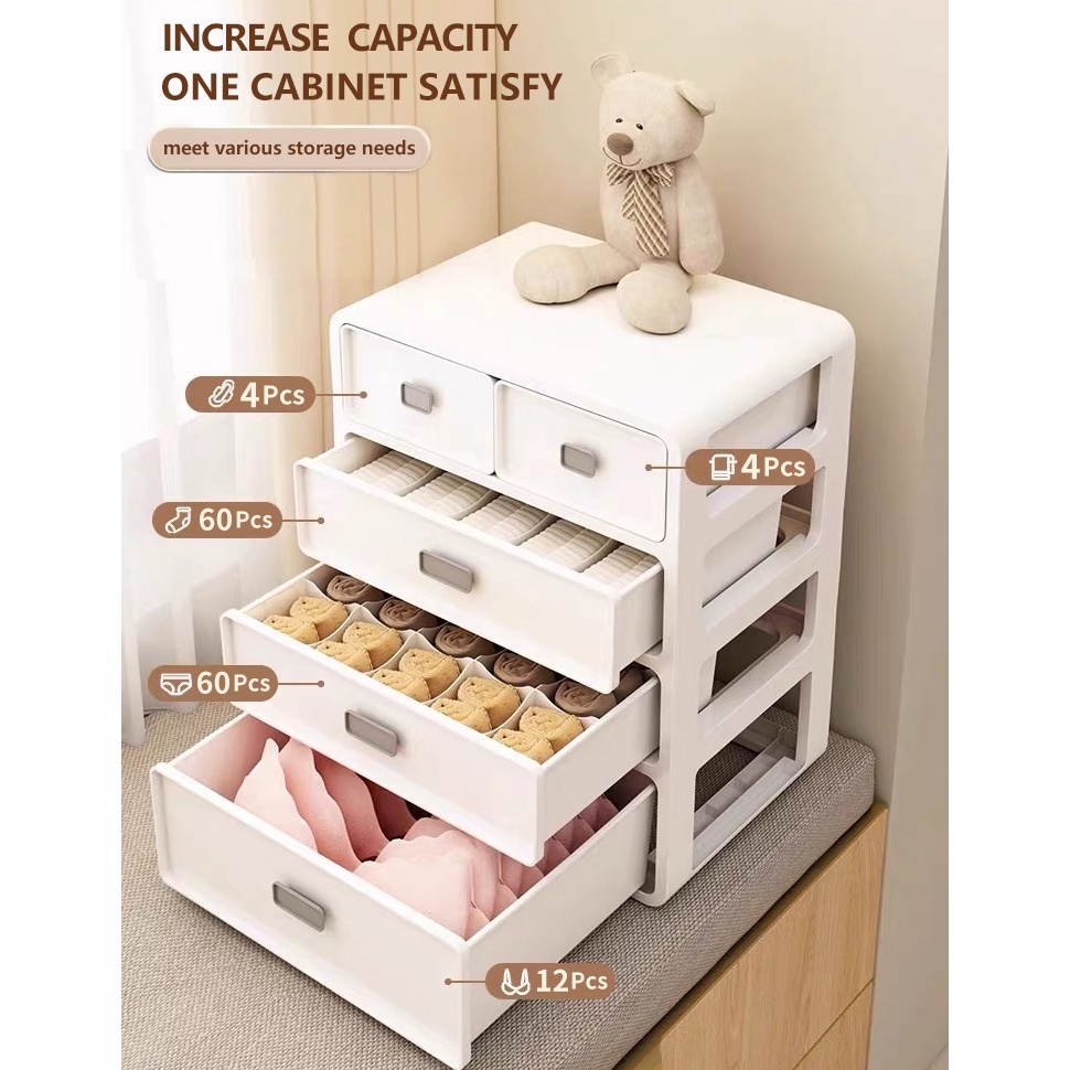 KODE M6P Loker Plastik Laci plastik Lemari pakaian plastik Lemari baju bayi lemari baju plastik