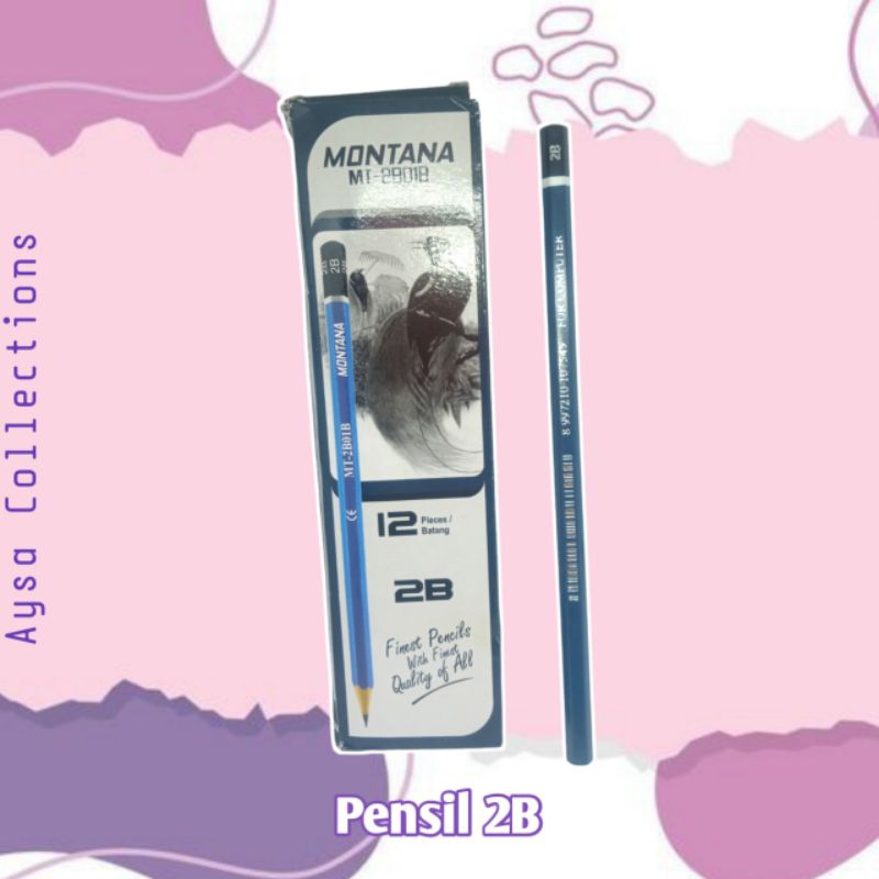 

(Aysa Collections) Pensil 2B MT2B01B Montana terdeteksi komputer Murah