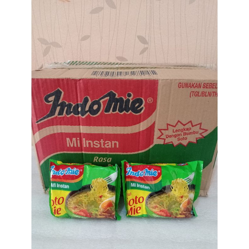 

INDOMIE SOTO / INDOMIE AYAM BAWANG kemasan 1 Dus isi 40 pcs