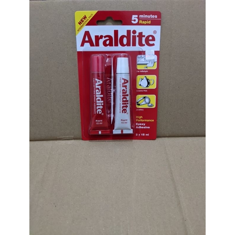 

Lem araldite merah 5 menit rapid araldit besi epoxy clear