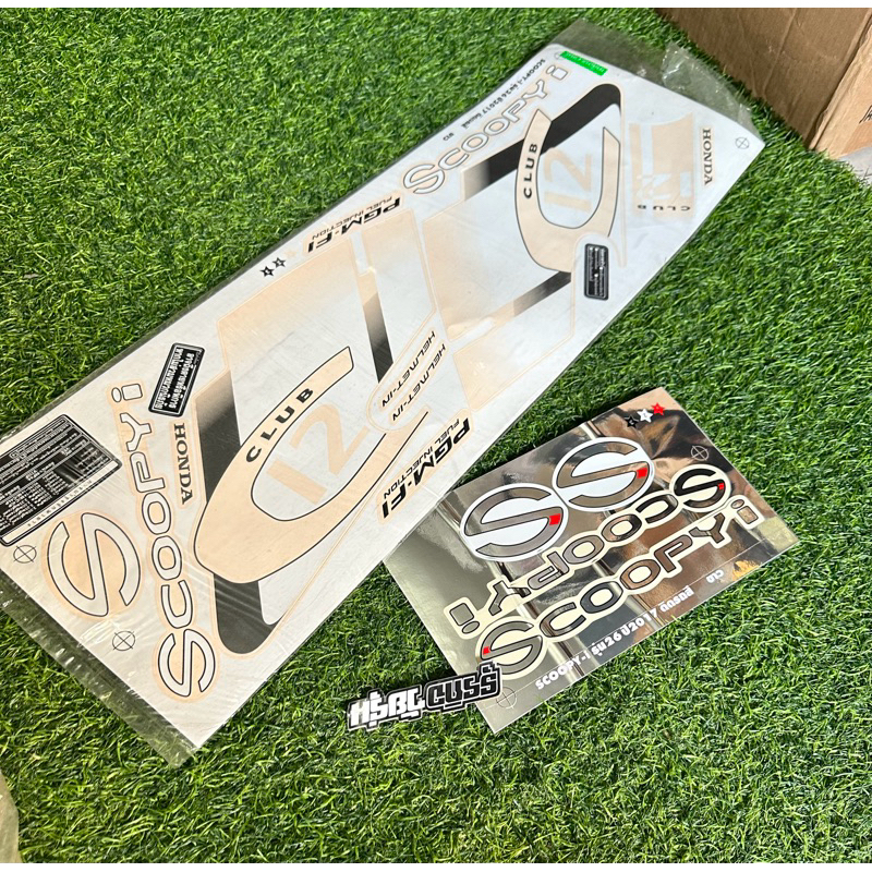 Striping scoopy-i club 12 cream 2017 bahan kodak paper thailand🇨🇷