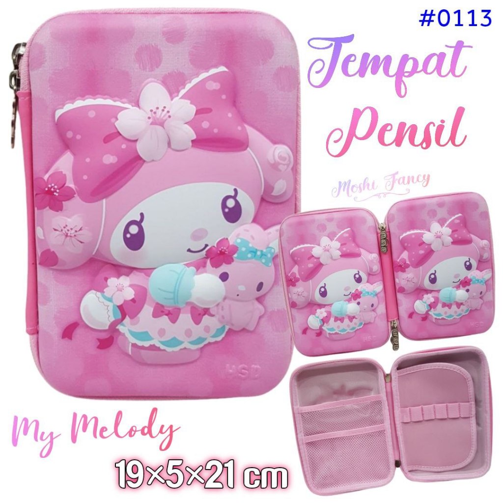 

HJK Tempat Pensil Cinnamoroll Kuromi Hello Kitty dan My Melody / Pencil Case Sanrio My Melody dan