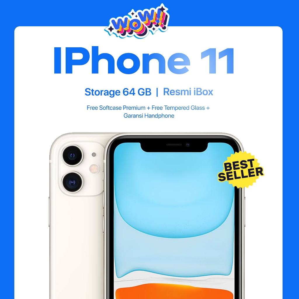 Apple iPhone 11 64GB 128GB - Garansi Resmi Original iBox