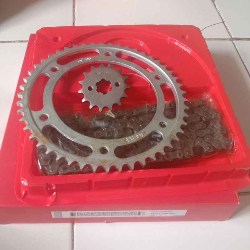 Gear Set Komplit Rantai Honda CRF 150 L Kualitas ORI.