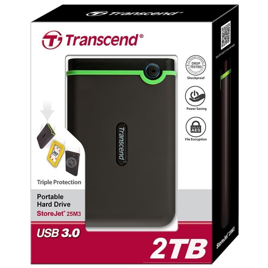 Transcend Storejet USB 3.0 2TB - HARDDISK EXTERNAL TRANSCEND