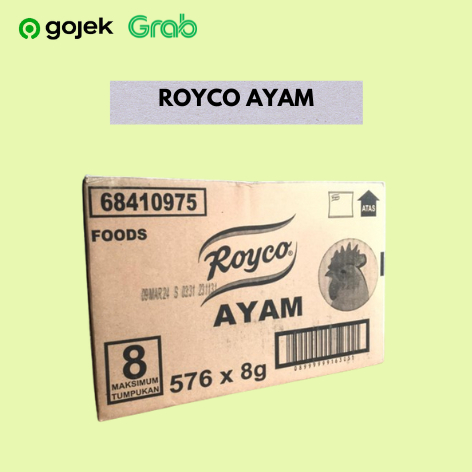 

Royco Ayam (1 dus isi 8 gram x 576 sachet)