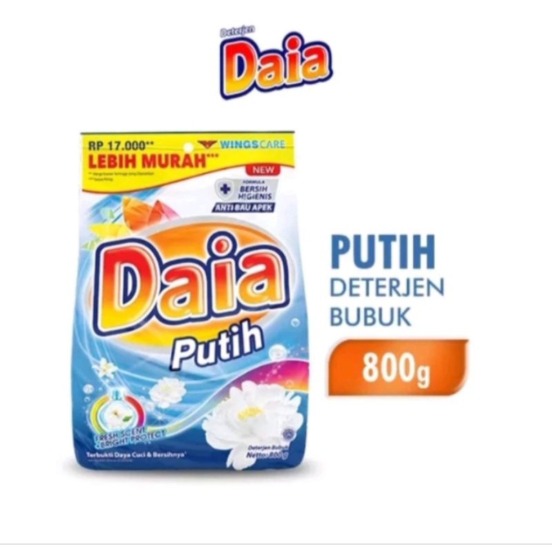 DAIA DETERJEN BUBUK PUTIH 800 GR