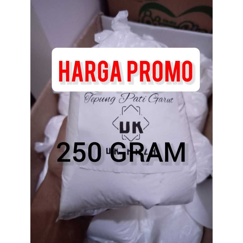

Tepung Pati Garut Halus Kemasan 250 gr Herbal Alami