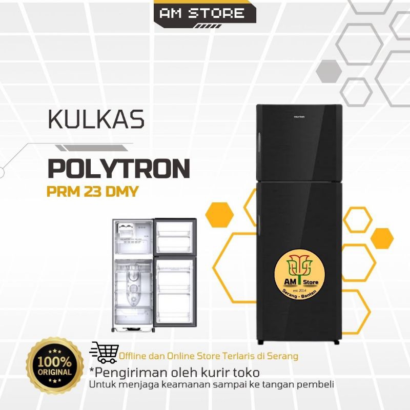 Kulkas 2 Pintu Polytron PRM 23 DMY