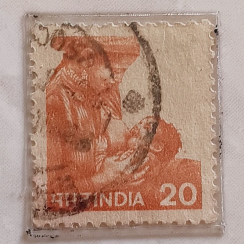 

(AD) Perangko India 1981 Definitive Series 1979-1988 - Mother Feeding child 20p Used